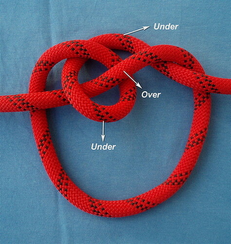 Flipped twisted crossing knot