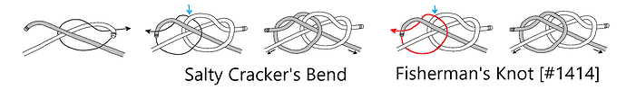 Salty Cracker's Bend-Fisherman's Knot