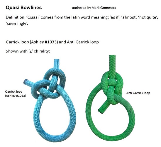 Carrick loop 1033_Quasi Bowlines