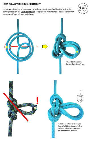 KNOT BYPASS WITH DOUBLE BUTTERFLY