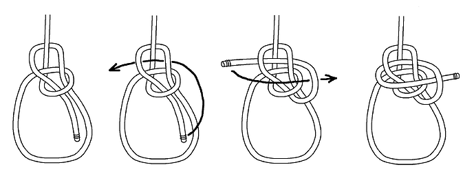 Bowline, Overhand Noose End 1