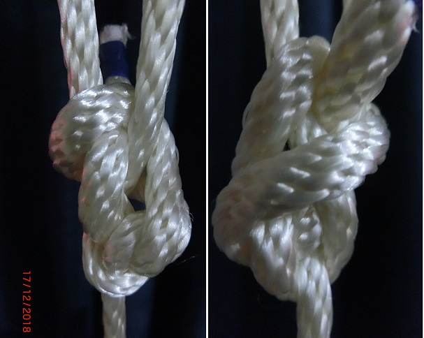 Loaded 250 kg on rig (quarter inch solid braid nylon rope).JPG