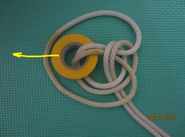 Bowline on a bight tie to ring..JPG